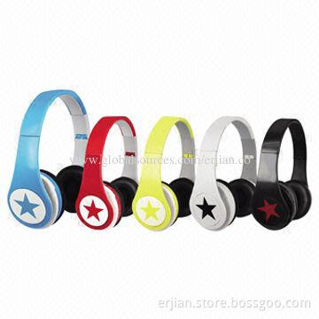 Memory Card FM Radio Wireless Earphone with 20mW Rated Power, OEM Services Available